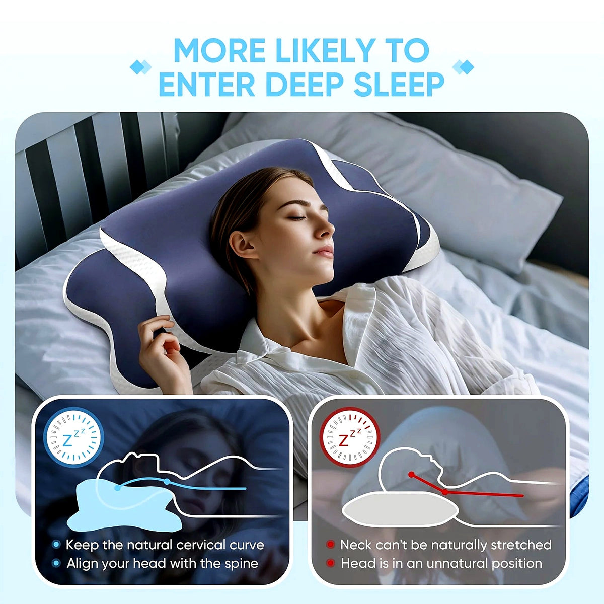 Neck pain relief pillow